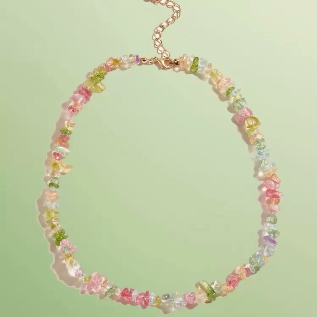 Multicolor Glass Bead Necklace